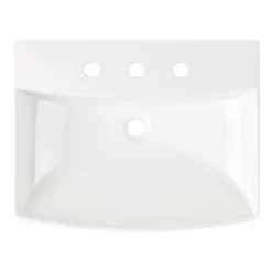 Pentero Pedestal Sink - White -Home-Bathroom 459529 pentero pedestal sink WH widespread top MV100