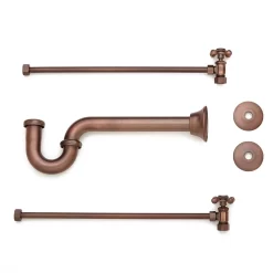 Bathroom Trim Kit For Copper Pipe - From Wall -Home-Bathroom 461847 p trap kit bendable supplies antique copper