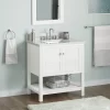 30" Olsen Console Vanity For Rectangular Undermount Sink - Soft White
