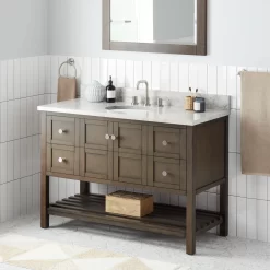 48" Olsen Console Vanity Undermount Sink - Ash Brown