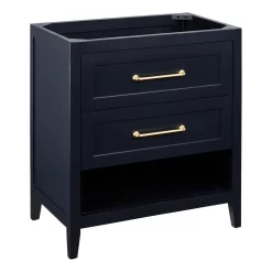 30" Burfield Vanity - Midnight Navy Blue - Vanity Cabinet Only