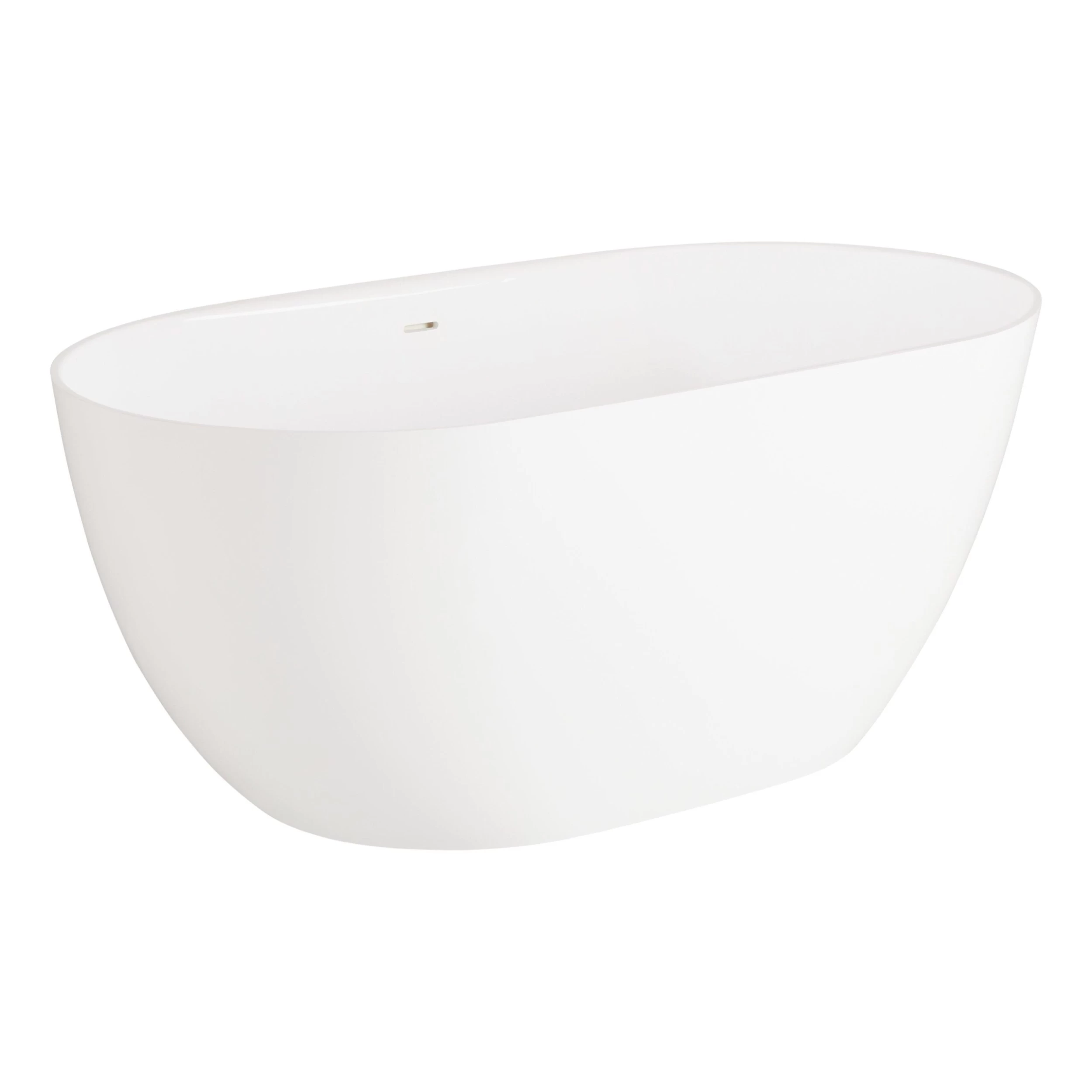 59" Patera Solid Surface Freestanding Tub - Gloss Finish 2 59" Patera Solid Surface Freestanding Tub - Gloss Finish - Image 2