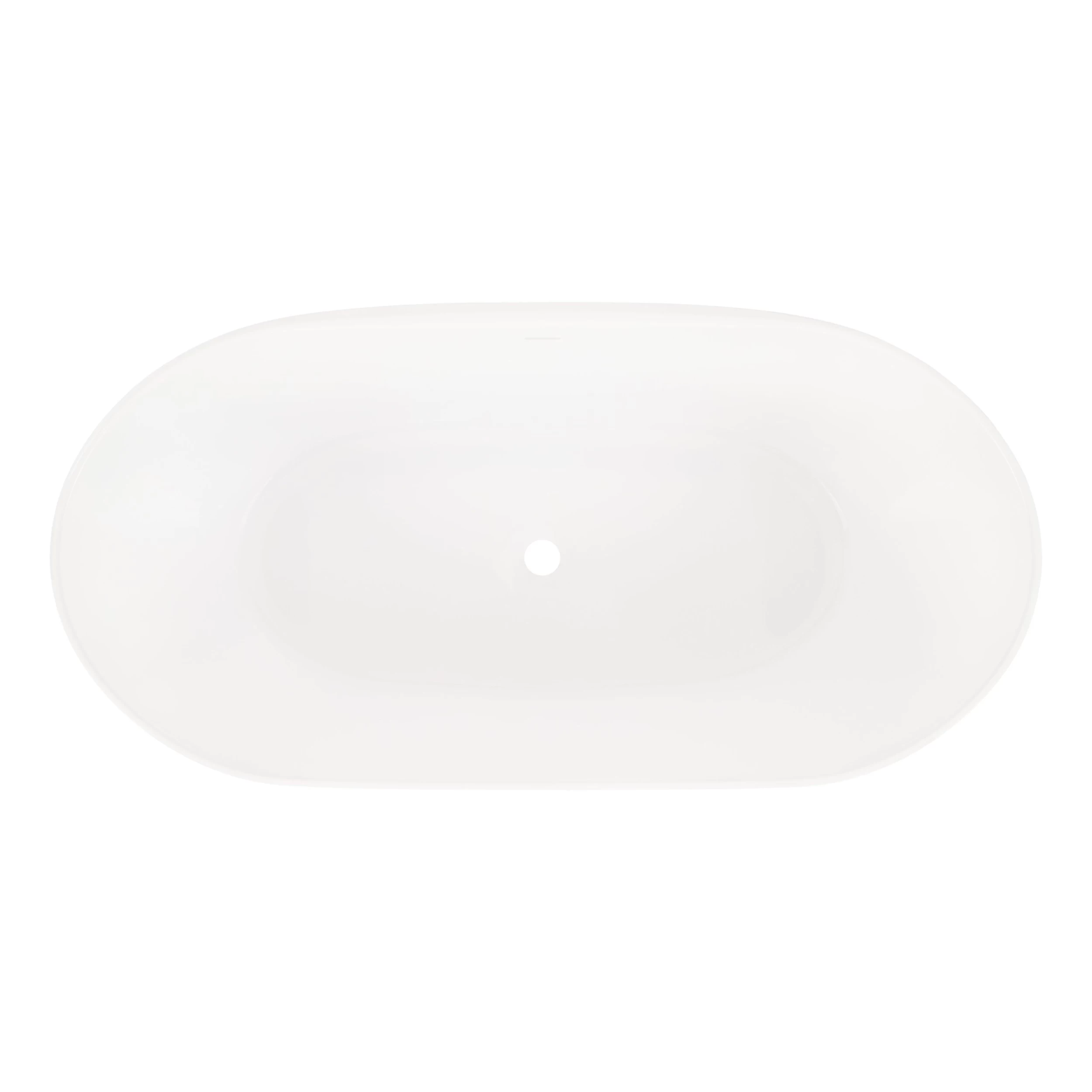 59" Patera Solid Surface Freestanding Tub - Gloss Finish 4 59" Patera Solid Surface Freestanding Tub - Gloss Finish - Image 4