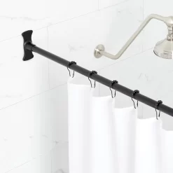 Straight Solid Brass Shower Curtain Rod -Home-Bathroom 466736 straight rod MB 48 Beauty10