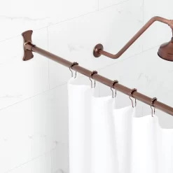 Straight Solid Brass Shower Curtain Rod -Home-Bathroom 466737 straight rod ORB 48 Beauty10