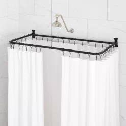 D-Shaped Solid Brass Shower Curtain Rod -Home-Bathroom 466792 d rod MB 27x60 Beauty10 scaled