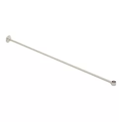 12" Brass Shower Curtain Rod Support With 1" Loop -Home-Bathroom 466837 curtain rod support BN 12 angle MV60