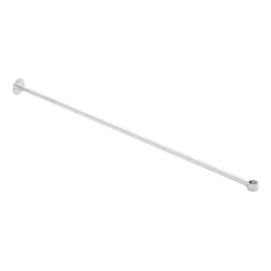 12" Brass Shower Curtain Rod Support With 1" Loop