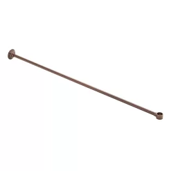 12" Brass Shower Curtain Rod Support With 1" Loop -Home-Bathroom 466839 curtain rod support ORB 12 angle MV60