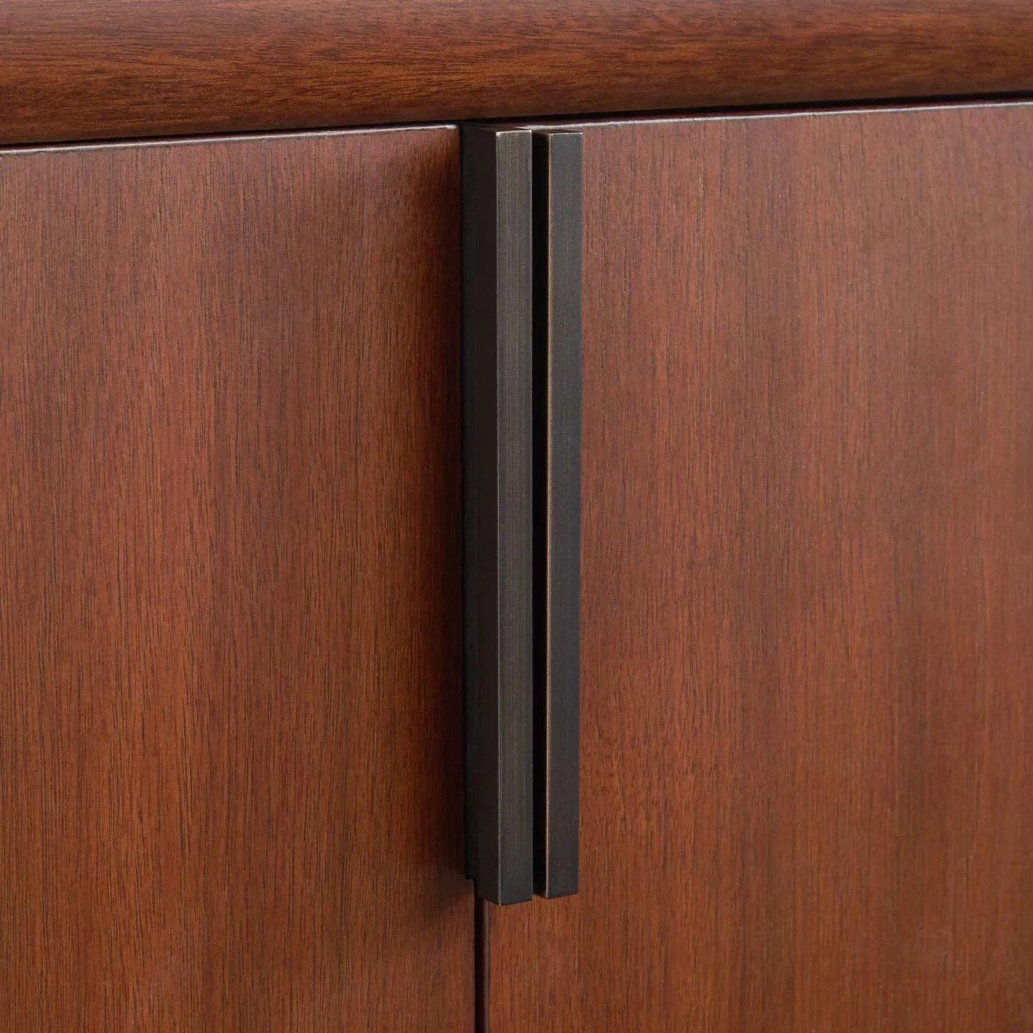 72" Talyn Mahogany Double Vanity For Rectangular Undermount Sinks - Light Walnut 5 72" Talyn Mahogany Double Vanity For Rectangular Undermount Sinks - Light Walnut - Image 5