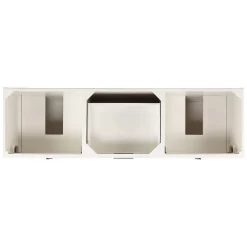 72" Talyn Mahogany Double Vanity For Rectangular Undermount Sinks - Soft White -Home-Bathroom 471391 72 mahogany double vanity cabinet white top 2