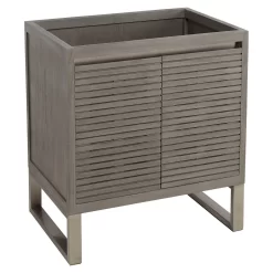 30" Dickson Teak Vanity - Gray Wash - Vanity Cabinet Only