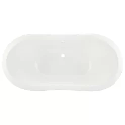 61" Bellbrook Cast Iron Clawfoot Slipper Tub - Tap Deck No Holes - Lion Paw Feet -Home-Bathroom 474548 61 cast iron clawfoot slipper tub lion paw feet top