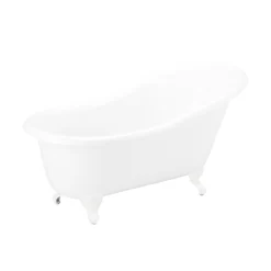 Erica Cast Iron Clawfoot Slipper Tub - Ball & Claw Feet -Home-Bathroom 475651 Erica tub WH ball claw feet WH RR 57 foot Detail160 scaled