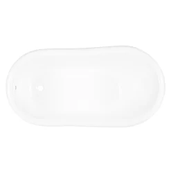 57" Erica Cast Iron Clawfoot Tub - Imperial Feet -Home-Bathroom 475654 Erica tub WH imperial feet WH RR 57 top MV100 scaled