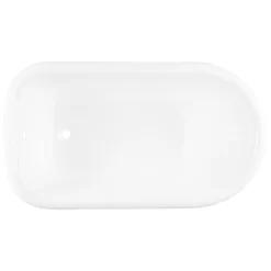 54" Miya Cast Iron Roll-Top Clawfoot Tub With Tap Deck And 7" Rim Holes - Ball & Claw Feet -Home-Bathroom 475728 Miya tub WH ball claw feet WH RR 54 top MV100 scaled