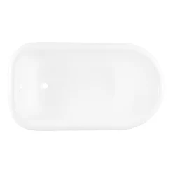 66" Miya Cast Iron Roll-Top Clawfoot Tub - 3-3/8" Wall Holes - Ball & Claw -Home-Bathroom 475751 Miya tub WH ball claw feet BN RR 66 top MV100 scaled