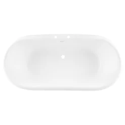 66" Sanford Cast Iron Clawfoot Tub - 7" Rim Holes - Black - Imperial Feet -Home-Bathroom 475850 Sanford tub BK imperial ft BN RH 66 top MV100 scaled