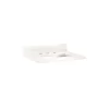 25"x 22" 3cm Quartz Vanity Top For Rectangular Undermount Sink - Arctic White - White Porcelain Sink