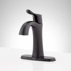 Provincetown Single-Hole Bathroom Faucet -Home-Bathroom 477027 provincetown single hole faucet MB deck plate Beauty20