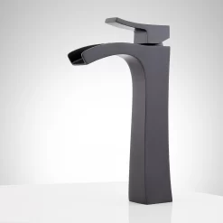 Vilamonte Waterfall Vessel Faucet -Home-Bathroom 477033 vilamonte single hole vessel faucet MB side Beauty30