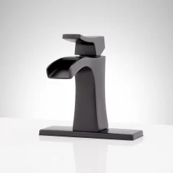Vilamonte Single-Hole Waterfall Bathroom Faucet -Home-Bathroom 477034 vilamonte single hole faucet MB deck plate Beauty20