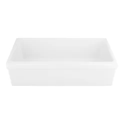 36" Gallo Fireclay Farmhouse Sink - White -Home-Bathroom 478346 gallo fh sink white 36 back MV70 scaled