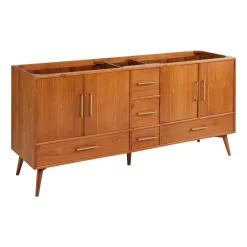 72" Novak Double Teak Vanity - Teak