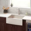 24" Fournier Stainless Steel Farmhouse Sink - Curved Apron