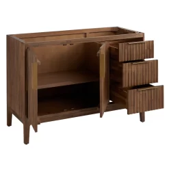 48" Manolin Vanity - Aged Auburn - Vanity Cabinet Only -Home-Bathroom 478443 manolin vanity aged auburn 48 no top open MV70 scaled