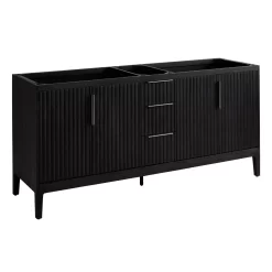 72" Manolin Vanity For Rectangular Undermount Sink - Arcadian Black -Home-Bathroom 478446 manolin vanity arcadian black 72 no top angle MV60 scaled