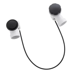 PVC Cable Drain & Overflow For 17" - 22" Deep Tubs -Home-Bathroom 478496 cable drain MB front MV70 scaled