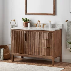 48" Manolin Vanity For Undermount Sink - Aged Auburn