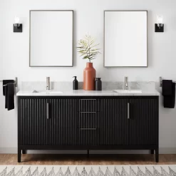 72" Manolin Vanity For Rectangular Undermount Sink - Arcadian Black