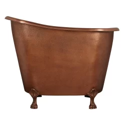 49" Abbey Hammered Copper Slipper Clawfoot Soaking Tub -Home-Bathroom 479927 Abbey tub AC lion paw feet AC RR 49 front MV70 scaled