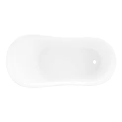 55" Ultra Acrylic Slipper Clawfoot Tub - Roll-Top - Imperial Feet -Home-Bathroom 479952 Ultra tub WH imperial feet PB RR 55 top MV100 scaled
