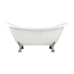 69" Rosalind Acrylic Tub - Rolled Rim - Tap Deck 14 69" Rosalind Acrylic Tub - Rolled Rim - Tap Deck -Home-Bathroom 480140 Rosalind tub WH lion paw ft BN TD 69 back MV80 scaled