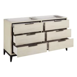 60" Hytes Mahogany Double Vanity With Rectangular Undermount Sinks - Sky Gray -Home-Bathroom 480199 hytes vanity sky gray 60 open MV70 1 scaled