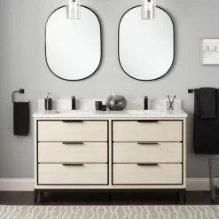 60" Hytes Mahogany Double Vanity With Rectangular Undermount Sinks - Sky Gray -Home-Bathroom 480415 hytes vanity sky gray 60 CM RUMB single Beauty30 scaled