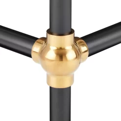 30" Cierra Console Sink With Two Tone Brass Stand - Black & Gold -Home-Bathroom 480517 cierra console sink BL G 30 knuckle Detail150