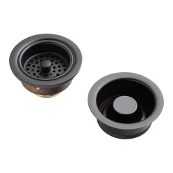 Kitchen Sink Drain Set - Basket Strainer & Disposer Flange And Stopper