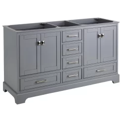 60" Quen Vanity - Gray - Vanity Cabinet Only