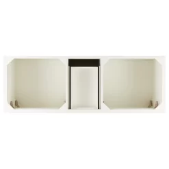 60" Quen Double Vanity With Rectangular Undermount Sinks - Soft White -Home-Bathroom 480548 quen vanity soft white 60 ACE top MV90 1 scaled