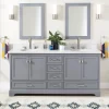 60" Quen Double Vanity With Undermount Sinks - Gray