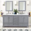 72" Quen Double Vanity With Undermount Sinks - Gray