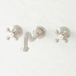Ballantine Wall-Mount Bathroom Faucet - Cross Handles -Home-Bathroom 480852 ballantine wall mount bathroom faucet BN front Beauty10 scaled