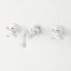 Ballantine Wall-Mount Bathroom Faucet - Cross Handles