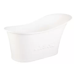 59" Sasha Resin Freestanding Slipper Tub - Matte Finish -Home-Bathroom 480959 sasha resin tub matte 59 angle MV70 scaled