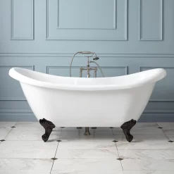 63" Rosalind Acrylic Tub - Imperial Feet - Roll Top