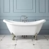 63" Rosalind Acrylic Tub - Lion Paw Feet - Roll Top